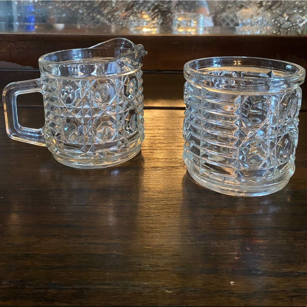 Windsor Glass Sugar and Creamer Set